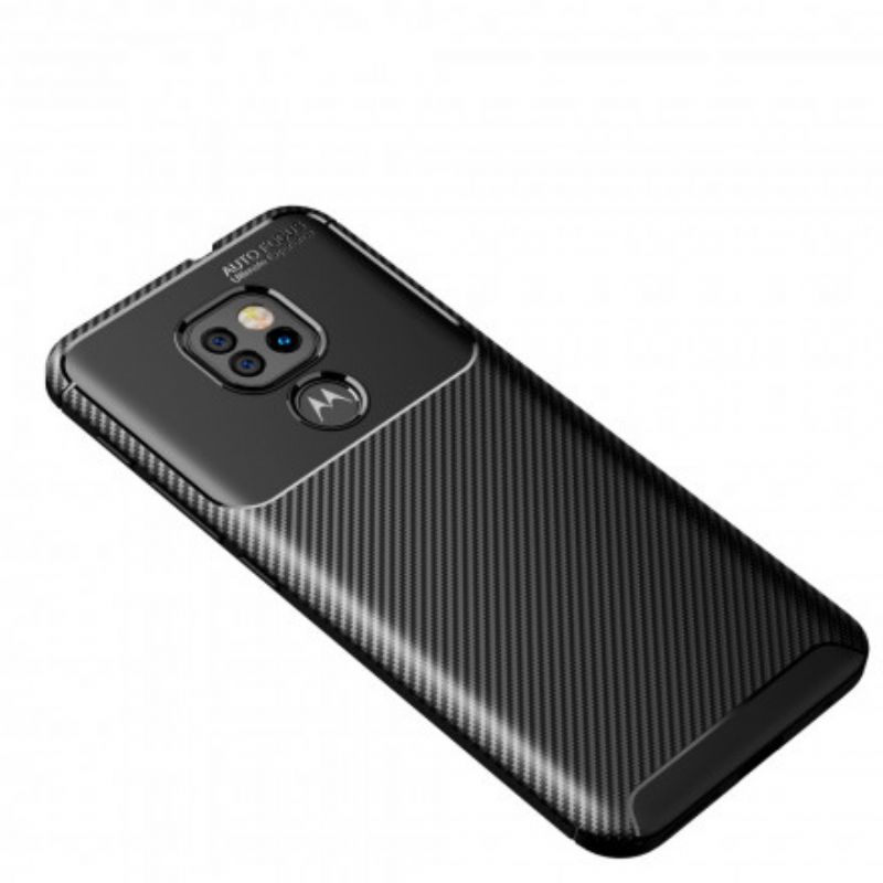 Cover Moto G9 Play Kulfiberteksturslange
