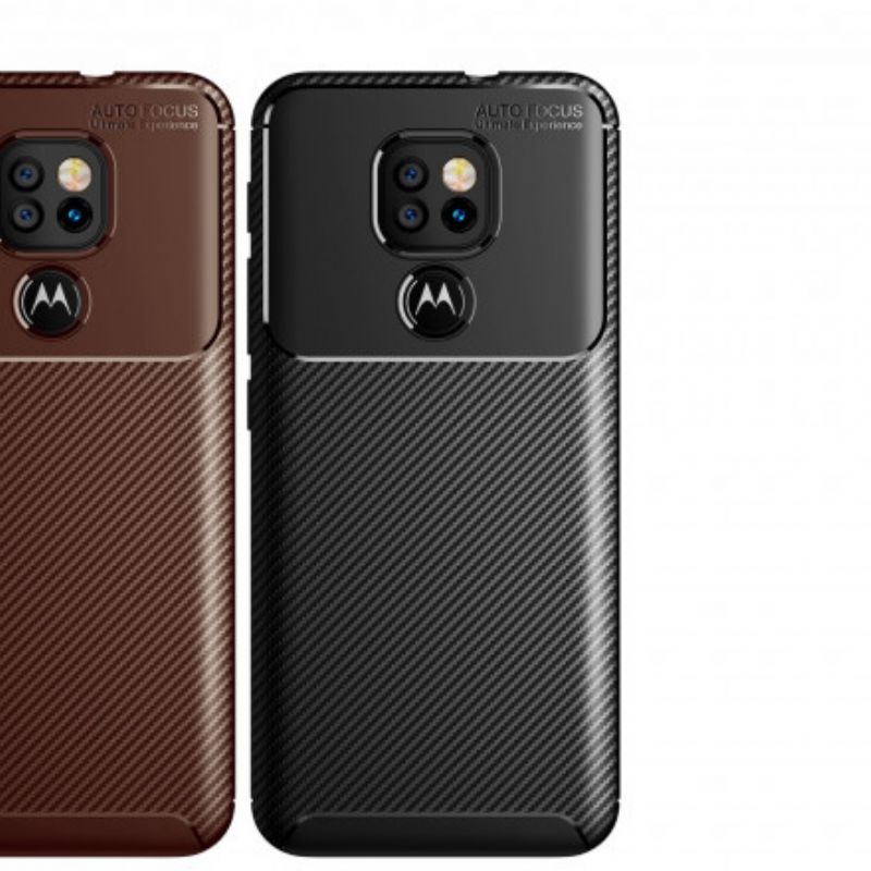 Cover Moto G9 Play Kulfiberteksturslange