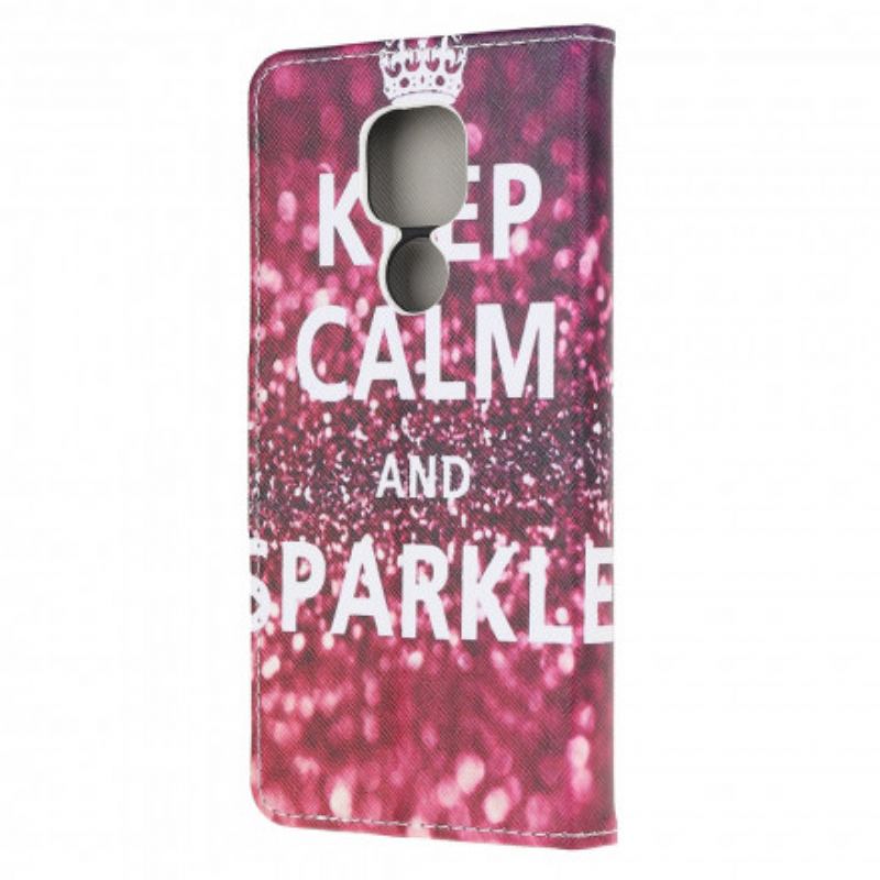 Flip Cover Moto G9 Play Bevar Roen Og Gnistre