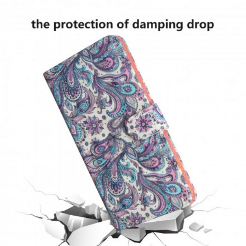 Flip Cover Moto G9 Play Blomstermønstre