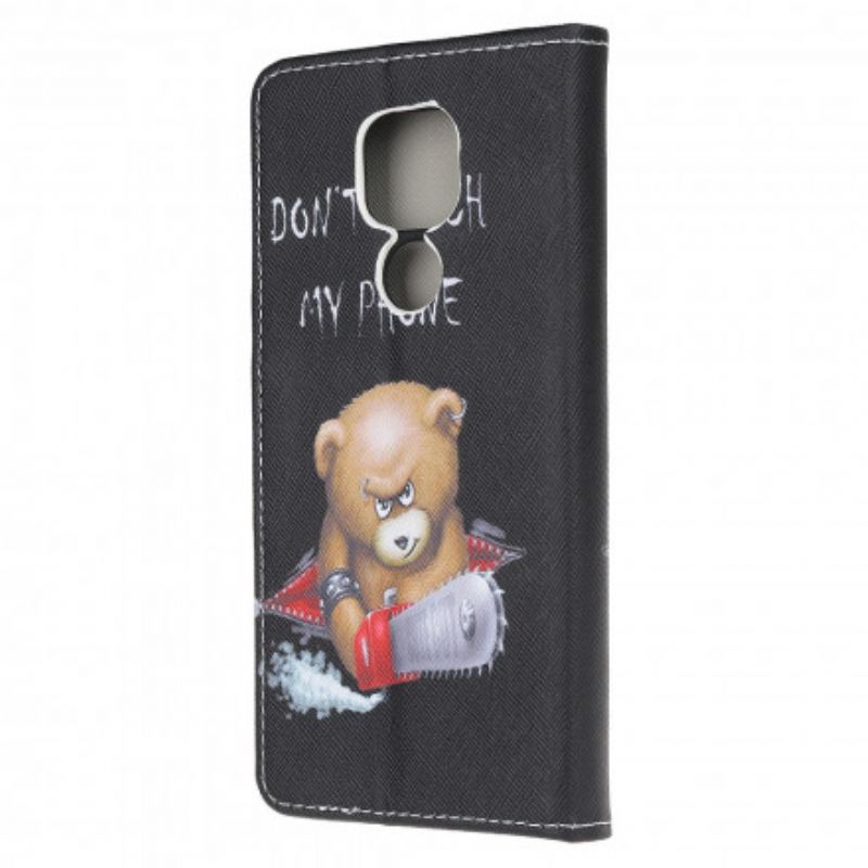 Flip Cover Moto G9 Play Farlig Bjørn