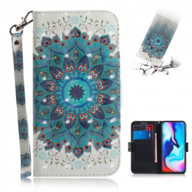 Flip Cover Moto G9 Play Med Snor Masterful Strappy Mandala
