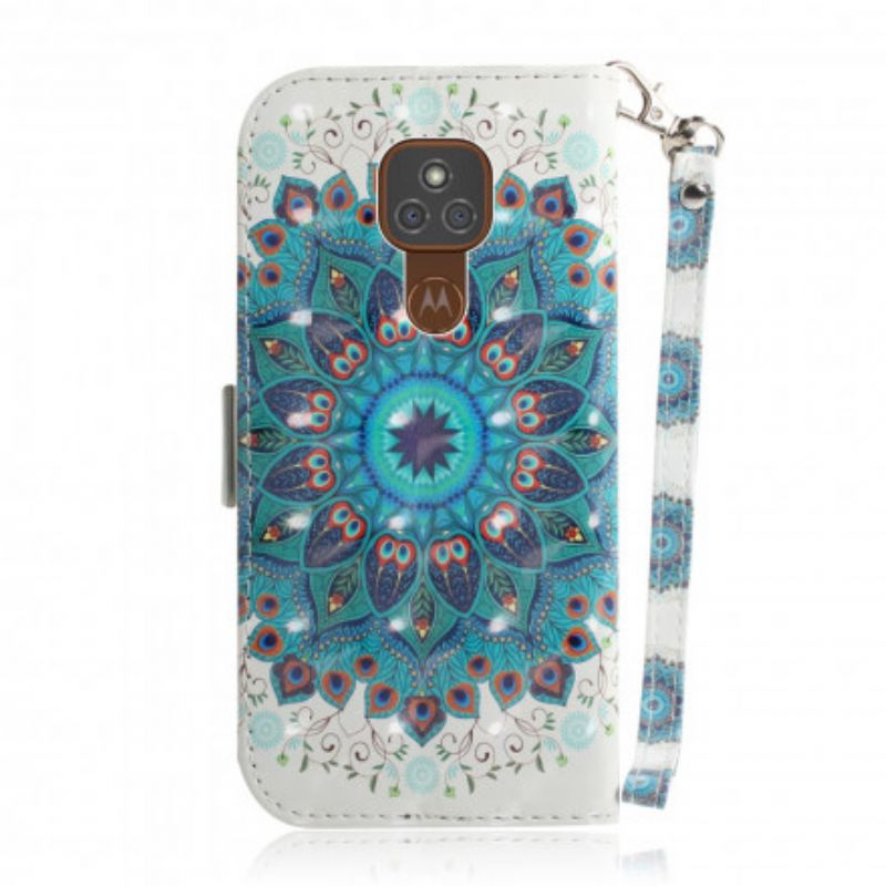 Flip Cover Moto G9 Play Med Snor Masterful Strappy Mandala