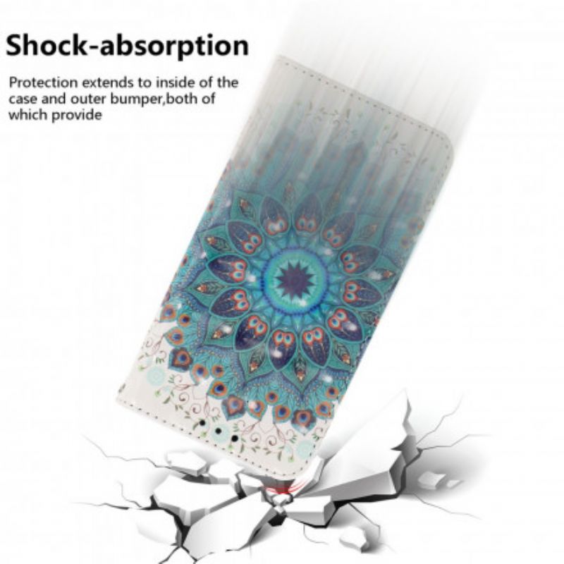 Flip Cover Moto G9 Play Med Snor Masterful Strappy Mandala