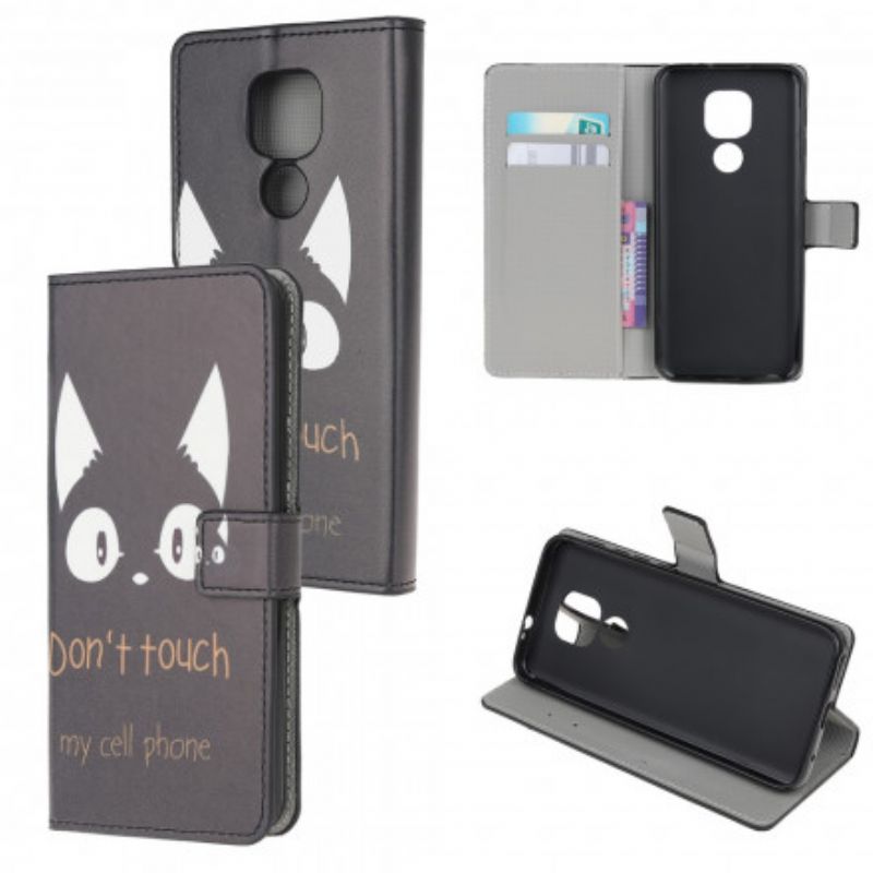 Flip Cover Moto G9 Play Rør Ikke Ved Min Mobiltelefon