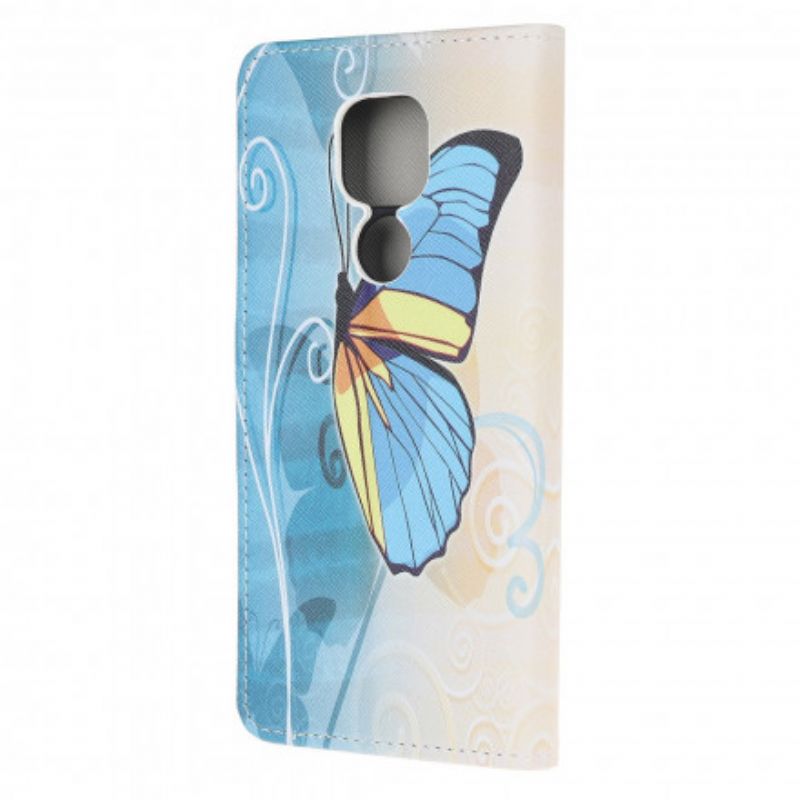 Flip Cover Moto G9 Play Sommerfugle