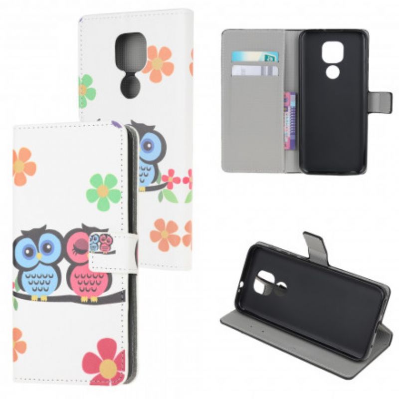 Læder Cover Moto G9 Play Uglepar