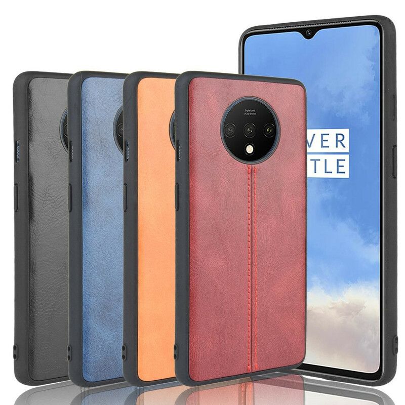 Mobilcover OnePlus 7T Stil Lædersøm
