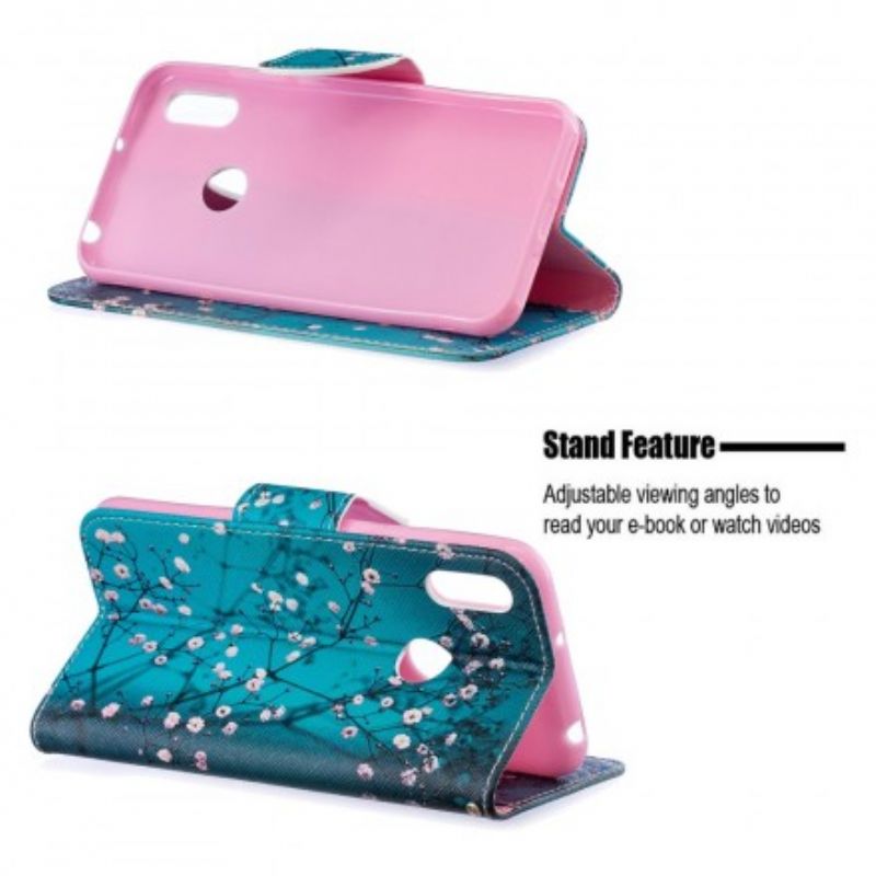 Flip Cover Huawei Y6 2019 / Honor 8A Blomstrende Træ