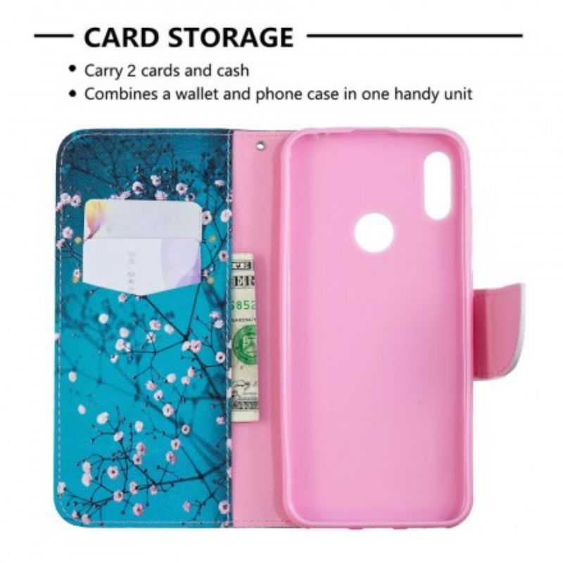Flip Cover Huawei Y6 2019 / Honor 8A Blomstrende Træ