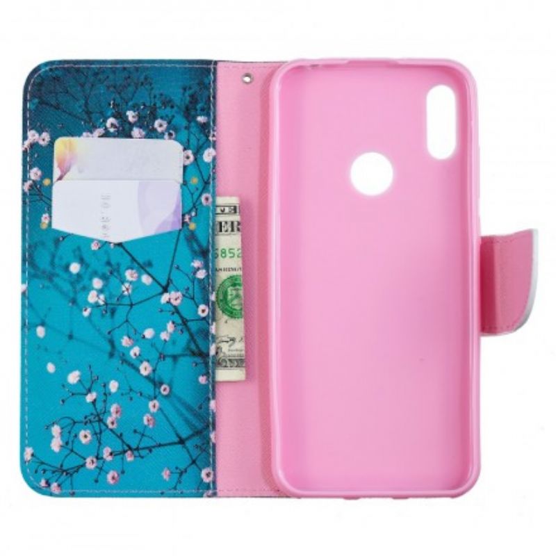 Flip Cover Huawei Y6 2019 / Honor 8A Blomstrende Træ