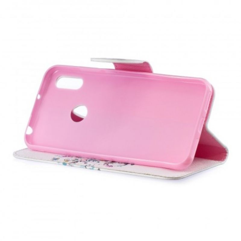 Flip Cover Huawei Y6 2019 / Honor 8A Blomstret Træ