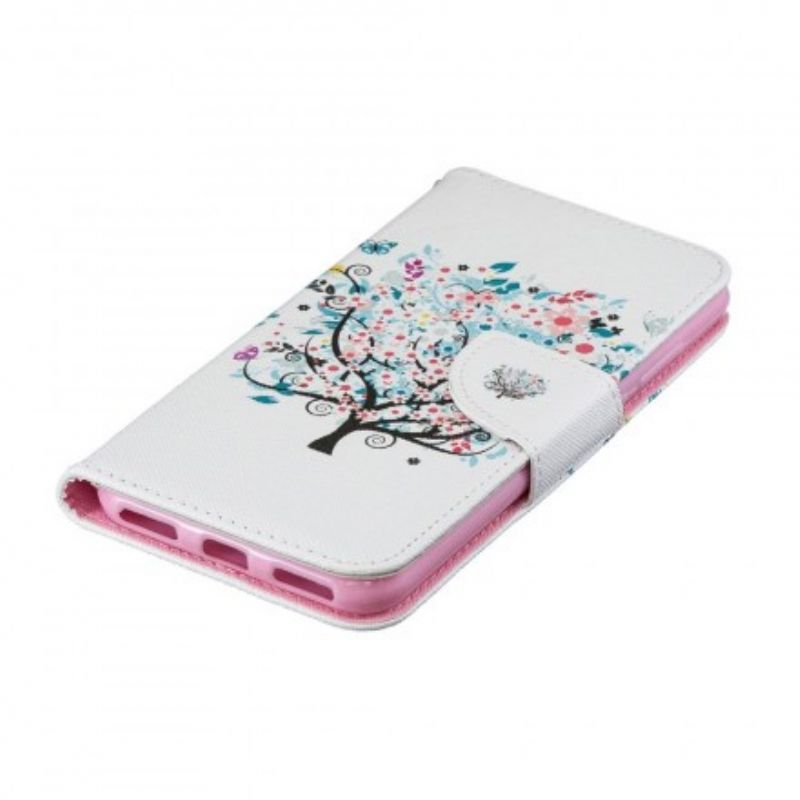 Flip Cover Huawei Y6 2019 / Honor 8A Blomstret Træ