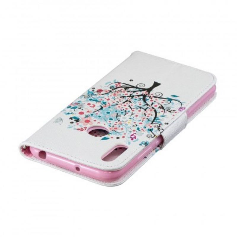 Flip Cover Huawei Y6 2019 / Honor 8A Blomstret Træ