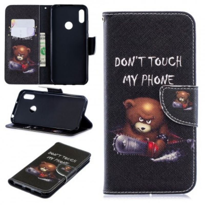 Flip Cover Huawei Y6 2019 / Honor 8A Farlig Bjørn