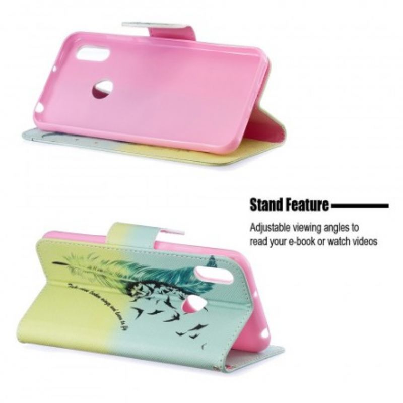 Flip Cover Huawei Y6 2019 / Honor 8A Lær At Flyve