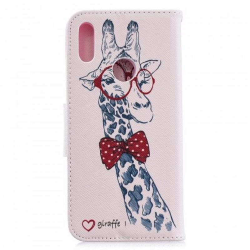 Flip Cover Huawei Y6 2019 / Honor 8A Nørdet Giraf