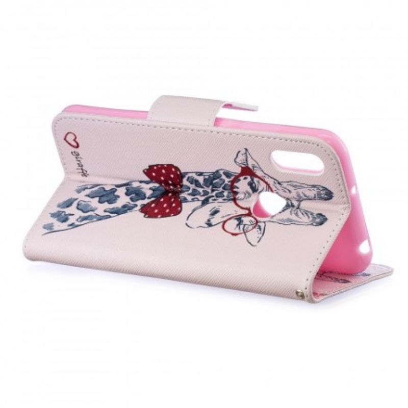 Flip Cover Huawei Y6 2019 / Honor 8A Nørdet Giraf