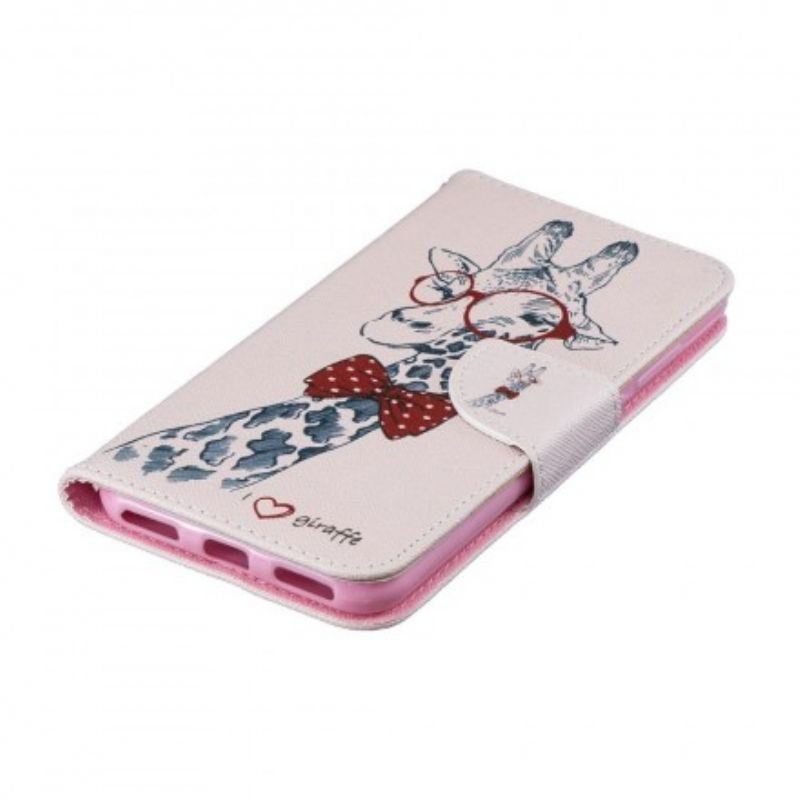 Flip Cover Huawei Y6 2019 / Honor 8A Nørdet Giraf