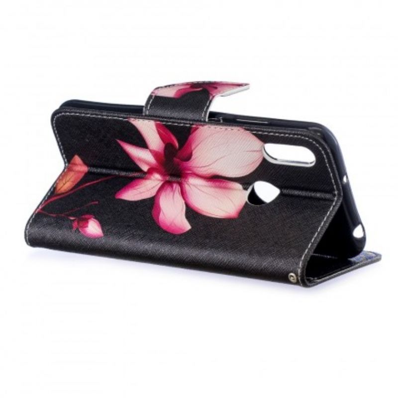 Flip Cover Huawei Y6 2019 / Honor 8A Pink Blomst