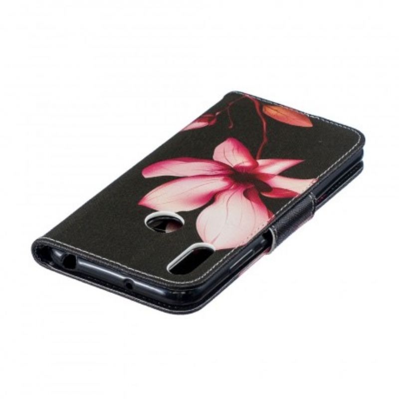 Flip Cover Huawei Y6 2019 / Honor 8A Pink Blomst