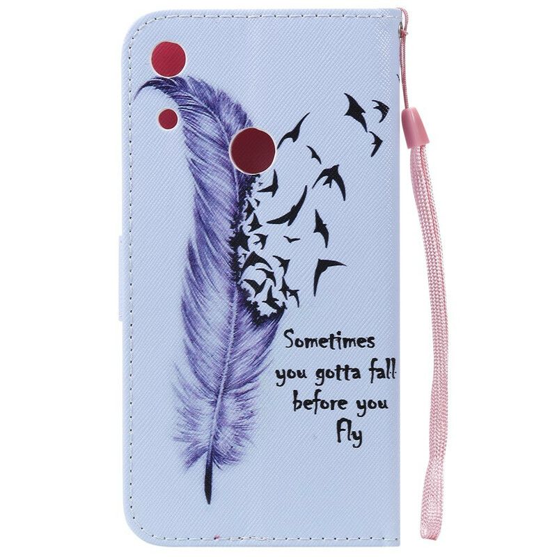 Flip Cover Huawei Y6 2019 / Honor 8A Plume Før Du Flyver