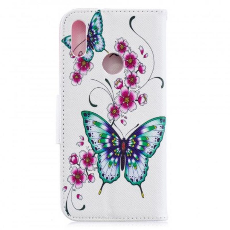 Flip Cover Huawei Y6 2019 / Honor 8A Vidunderlige Sommerfugle