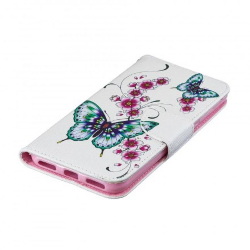 Flip Cover Huawei Y6 2019 / Honor 8A Vidunderlige Sommerfugle