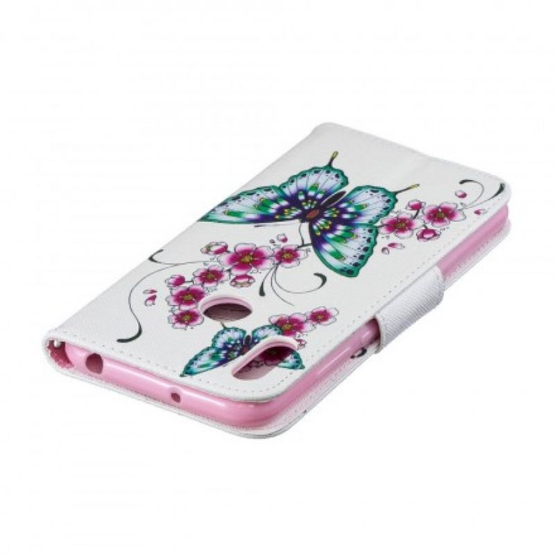 Flip Cover Huawei Y6 2019 / Honor 8A Vidunderlige Sommerfugle