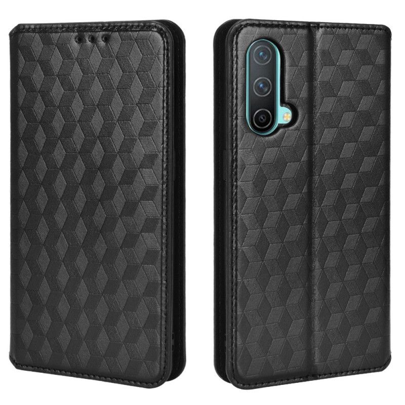 Cover OnePlus Nord CE 5G Flip Cover Diamant Lædereffekt