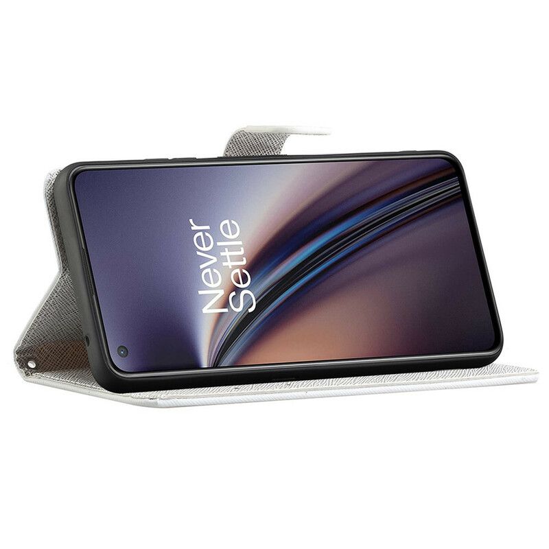 Flip Cover OnePlus Nord CE 5G Med Snor Funky Katte Med Rem