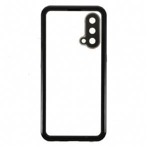 Mobilcover OnePlus Nord CE 5G To Sider Magnetisk Hærdet Glas Og Metal