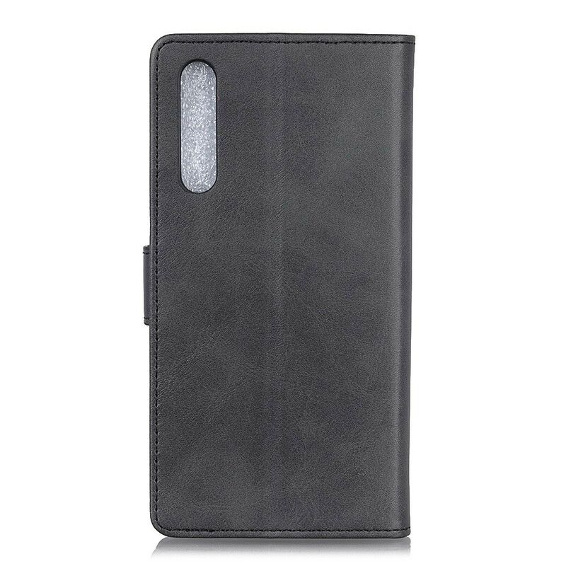 Flip Cover Sony Xperia 5 II Retro Mat Lædereffekt