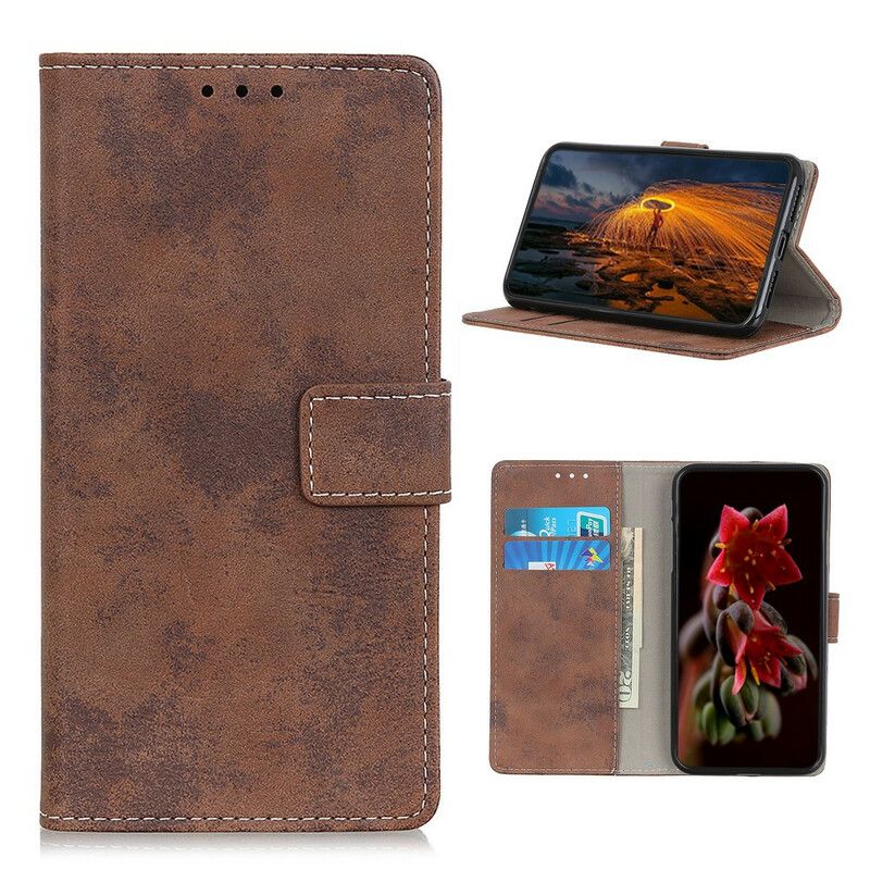 Læder Cover Sony Xperia 5 II Vintage Lædereffekt