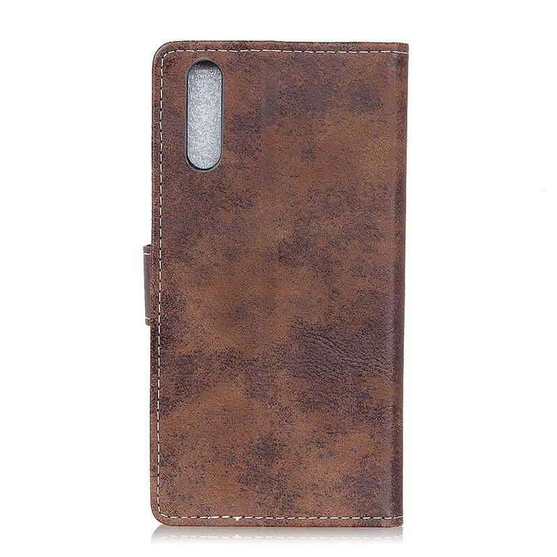 Læder Cover Sony Xperia 5 II Vintage Lædereffekt