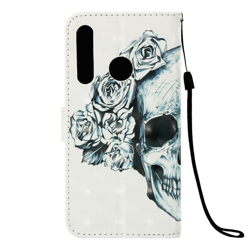 Flip Cover Huawei P Smart Plus 2019 Blomsterskalle