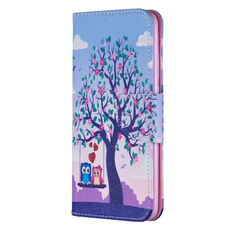 Flip Cover Huawei P Smart Plus 2019 Ugler På Gyngen