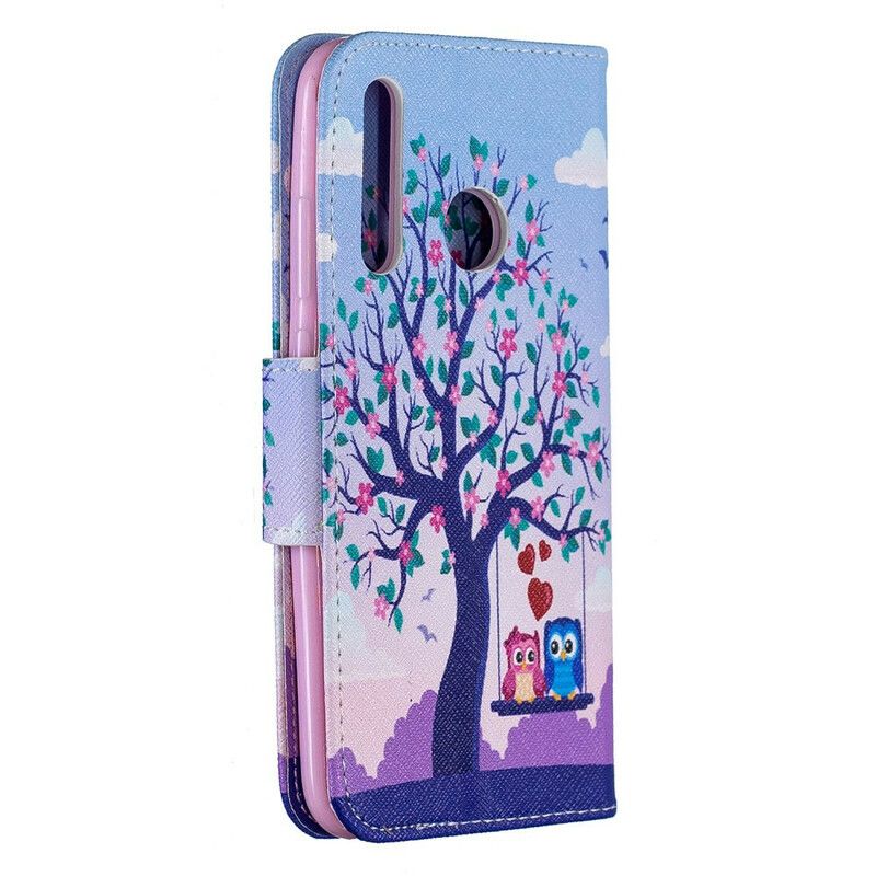 Flip Cover Huawei P Smart Plus 2019 Ugler På Gyngen