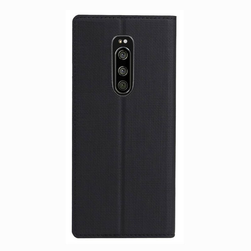 Cover Sony Xperia 1 Flip Cover Tekstureret