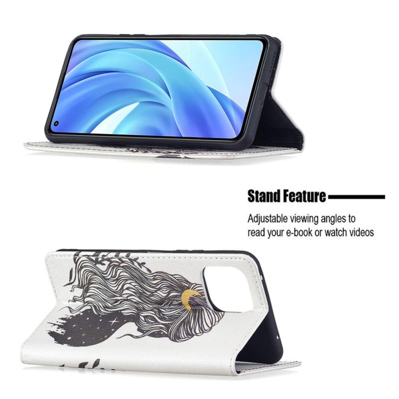 Cover Xiaomi Mi 11 Lite 5G NE / Mi 11 Lite 4G / 5G Flip Cover Smukt Hår