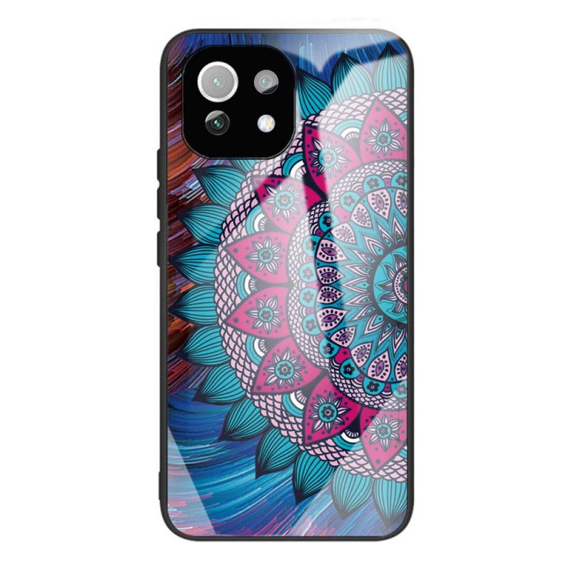 Cover Xiaomi Mi 11 Lite 5G NE / Mi 11 Lite 4G / 5G Hærdet Glas Mandala