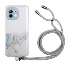 Cover Xiaomi Mi 11 Lite 5G NE / Mi 11 Lite 4G / 5G Med Snor Med Marmorsnor