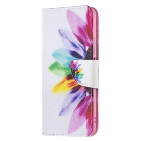 Flip Cover Xiaomi Mi 11 Lite 5G NE / Mi 11 Lite 4G / 5G Akvarelblomst
