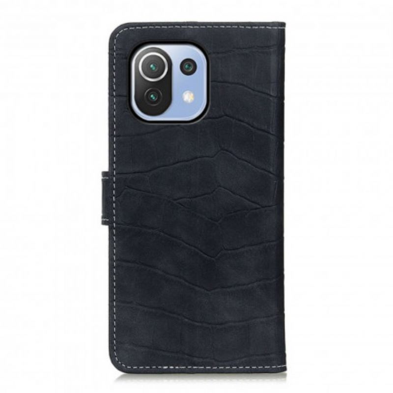 Flip Cover Xiaomi Mi 11 Lite 5G NE / Mi 11 Lite 4G / 5G Læder Cover Krokodilletekstur