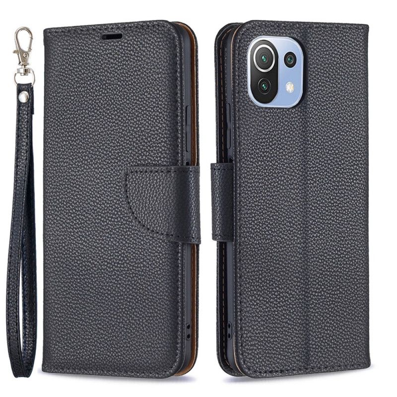 Flip Cover Xiaomi Mi 11 Lite 5G NE / Mi 11 Lite 4G / 5G Læder Cover Litchi Flap Skrå