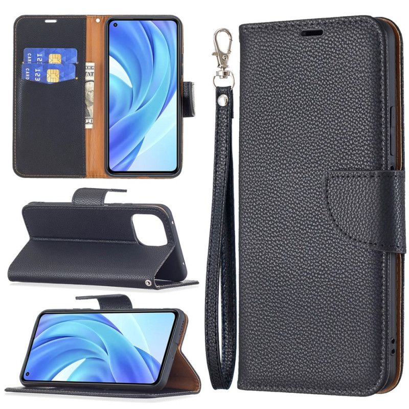 Flip Cover Xiaomi Mi 11 Lite 5G NE / Mi 11 Lite 4G / 5G Læder Cover Litchi Flap Skrå