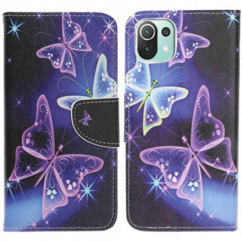 Flip Cover Xiaomi Mi 11 Lite 5G NE / Mi 11 Lite 4G / 5G Neonsommerfugle
