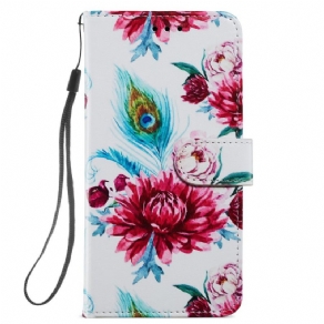 Læder Cover Xiaomi Mi 11 Lite 5G NE / Mi 11 Lite 4G / 5G Intense Blomster