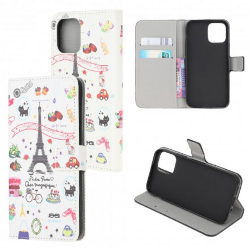 Læder Cover Xiaomi Mi 11 Lite 5G NE / Mi 11 Lite 4G / 5G Jeg Elsker Paris