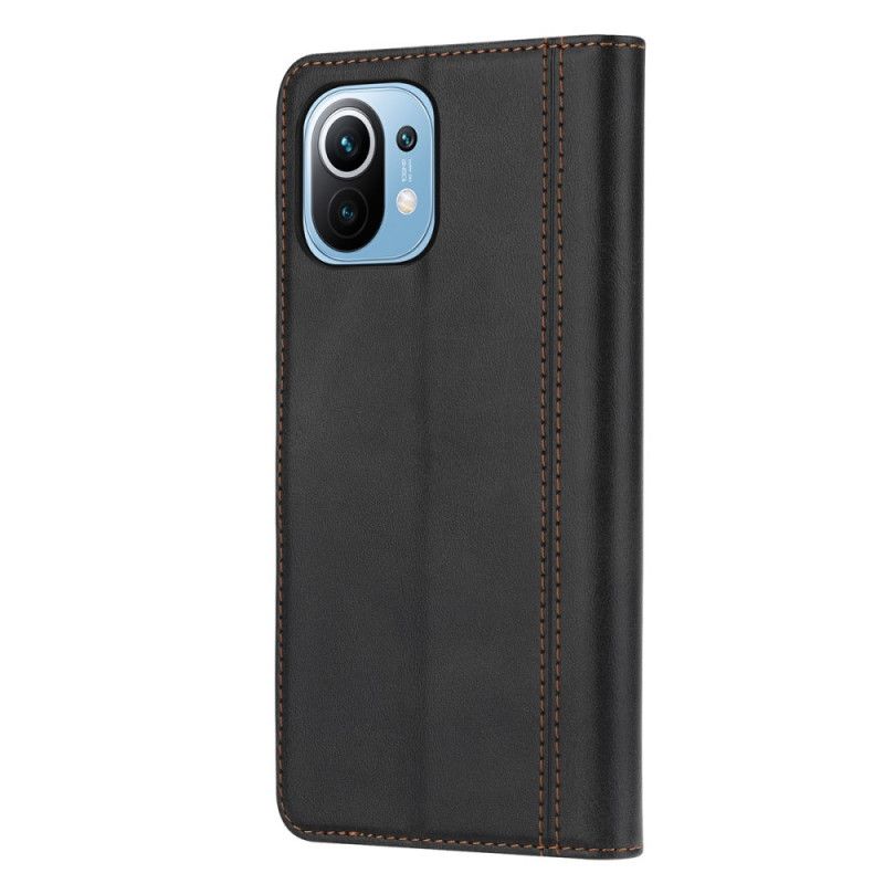 Læder Cover Xiaomi Mi 11 Lite 5G NE / Mi 11 Lite 4G / 5G Kortholder Og Rem